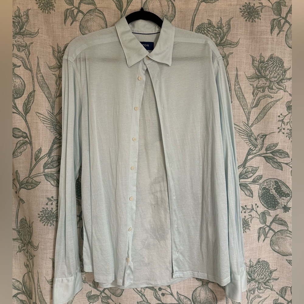 💎 Eton Slim Fit Ice Blue Button-Up Shirt - Men’s XL 💎